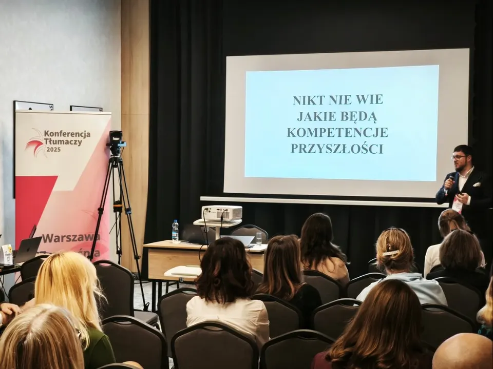 Wystąpienie na scenie Konferencji Tłumaczy 2025
